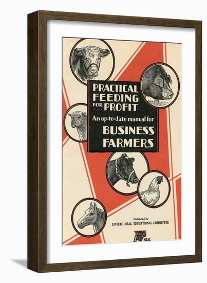 Feeding Manual for Farm Animals-null-Framed Art Print