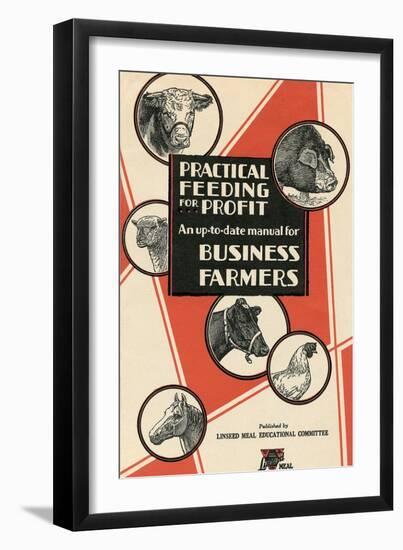 Feeding Manual for Farm Animals-null-Framed Art Print