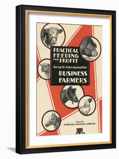 Feeding Manual for Farm Animals-null-Framed Art Print