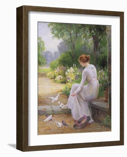 Feeding the Doves-Ernest Walbourn-Framed Giclee Print