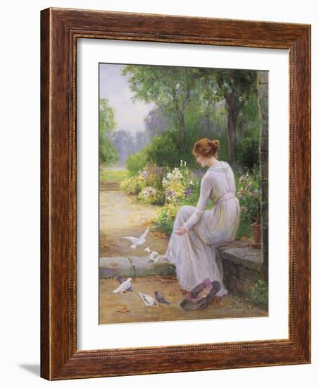 Feeding the Doves-Ernest Walbourn-Framed Giclee Print