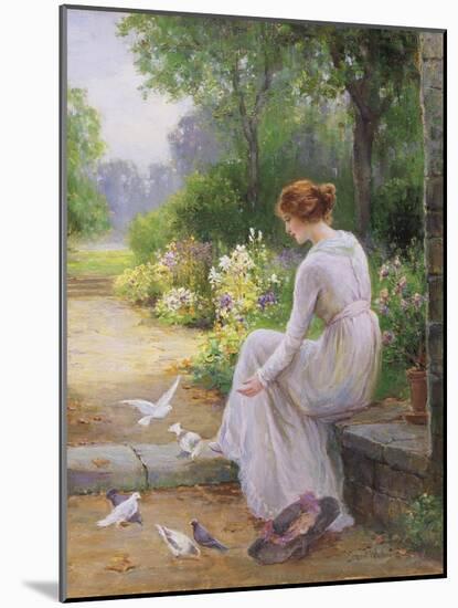 Feeding the Doves-Ernest Walbourn-Mounted Giclee Print