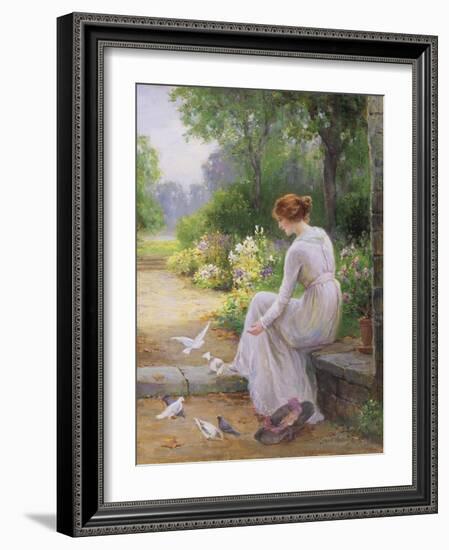 Feeding the Doves-Ernest Walbourn-Framed Giclee Print