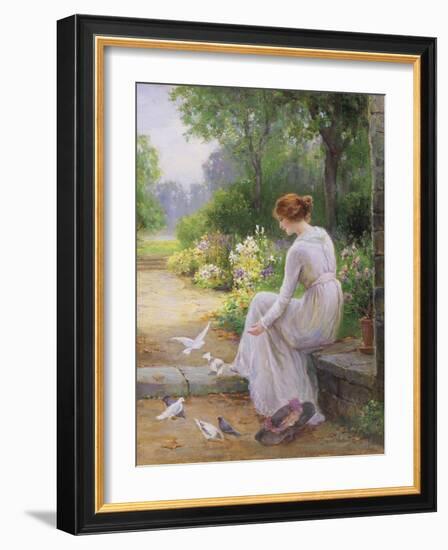 Feeding the Doves-Ernest Walbourn-Framed Giclee Print