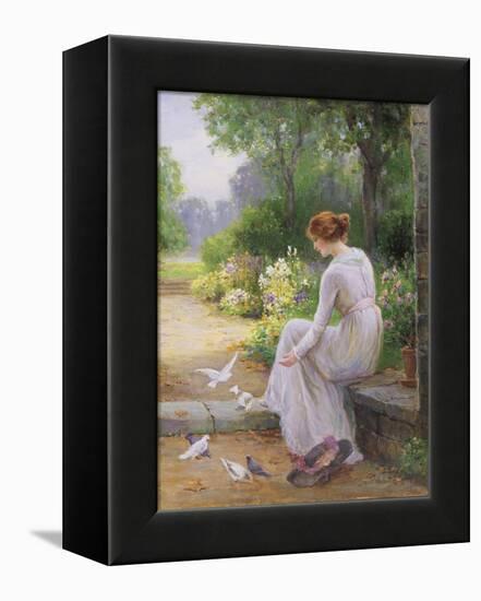 Feeding the Doves-Ernest Walbourn-Framed Premier Image Canvas