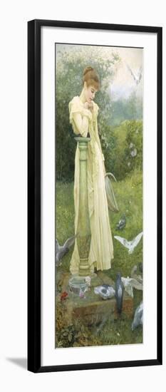 Feeding the Doves-Edward Killingworth Johnson-Framed Giclee Print