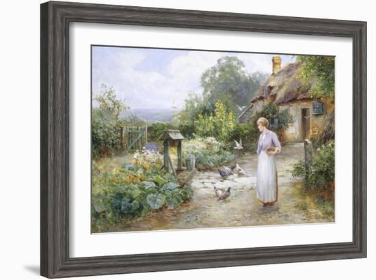 Feeding the Doves-Ernest Walbourn-Framed Giclee Print