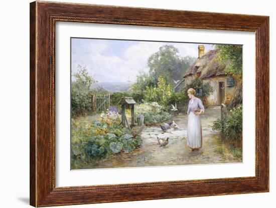 Feeding the Doves-Ernest Walbourn-Framed Giclee Print