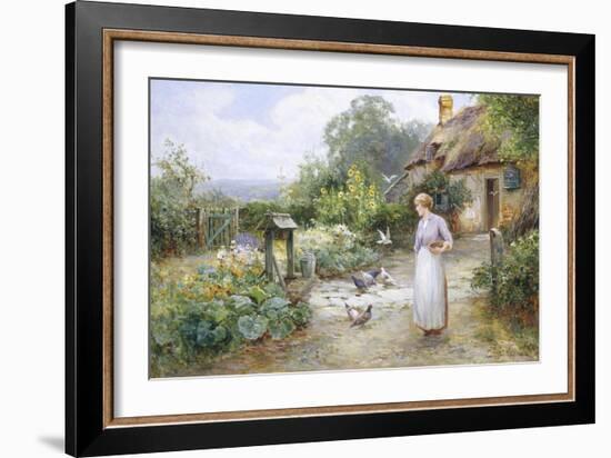 Feeding the Doves-Ernest Walbourn-Framed Giclee Print