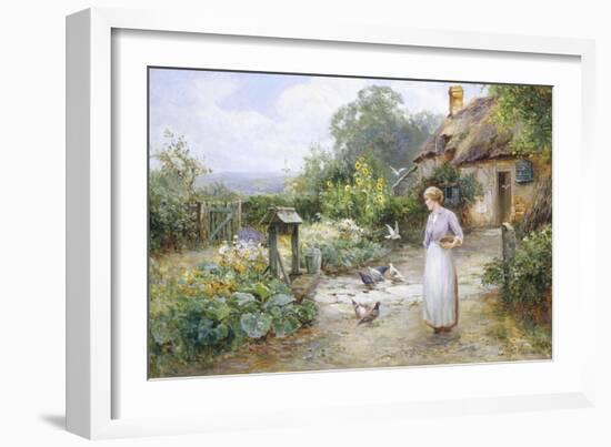 Feeding the Doves-Ernest Walbourn-Framed Giclee Print