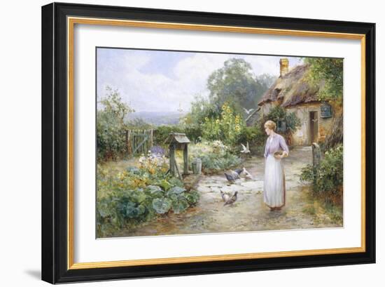 Feeding the Doves-Ernest Walbourn-Framed Giclee Print