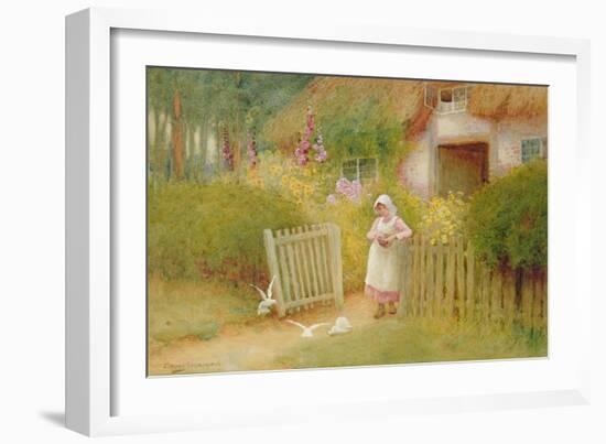 Feeding the Doves-Arthur Claude Strachan-Framed Giclee Print