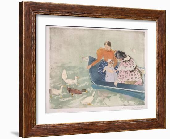 Feeding the Ducks, 1895-Mary Cassatt-Framed Giclee Print