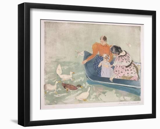 Feeding the Ducks, 1895-Mary Cassatt-Framed Giclee Print