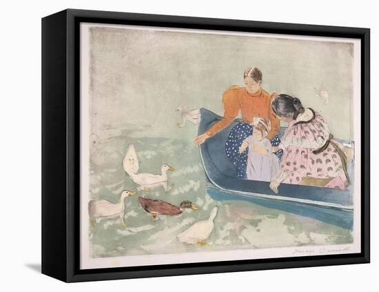 Feeding the Ducks, 1895-Mary Cassatt-Framed Premier Image Canvas