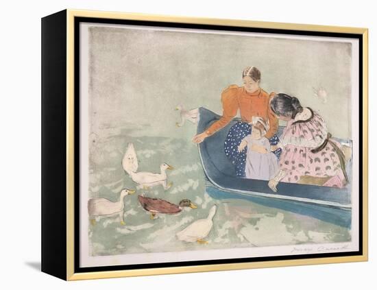 Feeding the Ducks, 1895-Mary Cassatt-Framed Premier Image Canvas