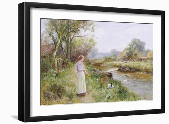 Feeding the Ducks-Ernest Walbourn-Framed Giclee Print