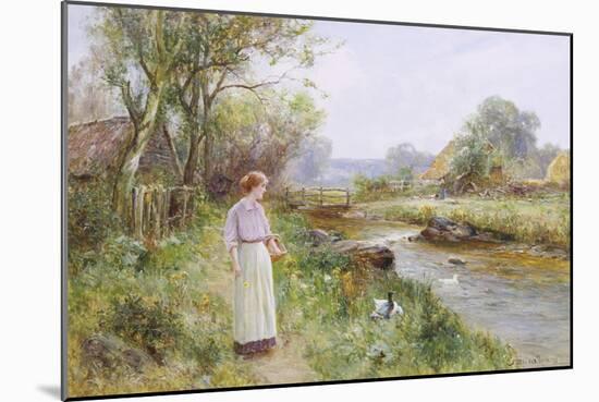 Feeding the Ducks-Ernest Walbourn-Mounted Giclee Print