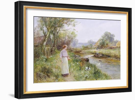 Feeding the Ducks-Ernest Walbourn-Framed Giclee Print