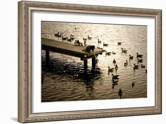 Feeding the Geese II-Alan Hausenflock-Framed Photographic Print