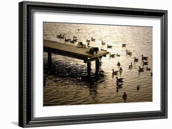 Feeding the Geese II-Alan Hausenflock-Framed Photographic Print