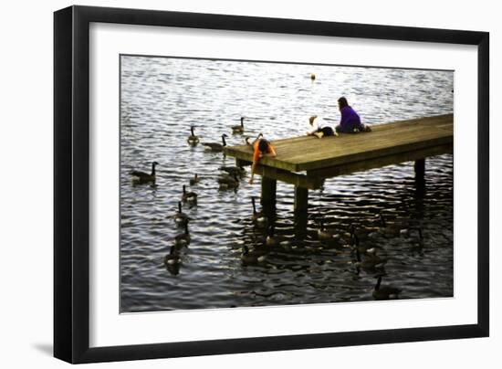 Feeding the Geese III-Alan Hausenflock-Framed Photographic Print