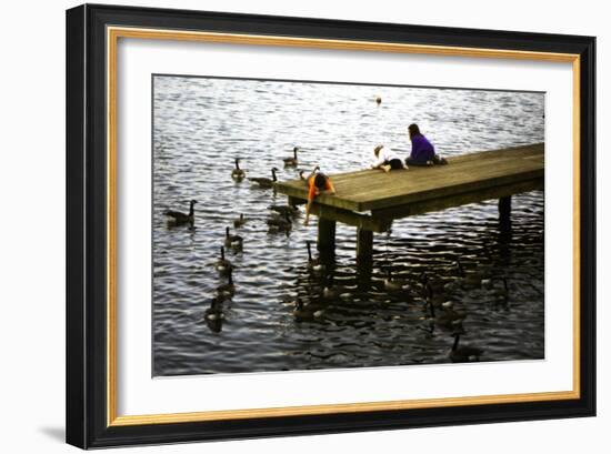 Feeding the Geese III-Alan Hausenflock-Framed Photographic Print