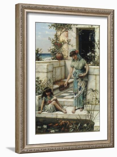 Feeding the Goldfish, 1888-William Stephen Coleman-Framed Giclee Print