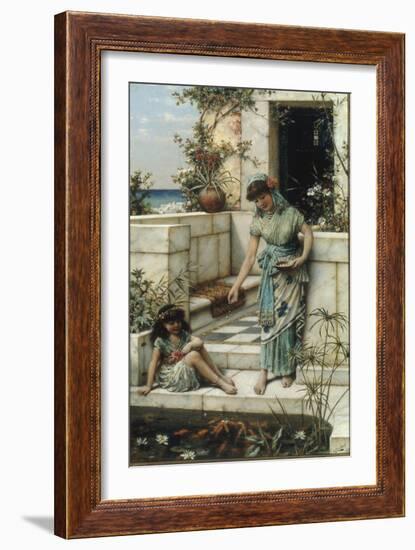 Feeding the Goldfish, 1888-William Stephen Coleman-Framed Giclee Print