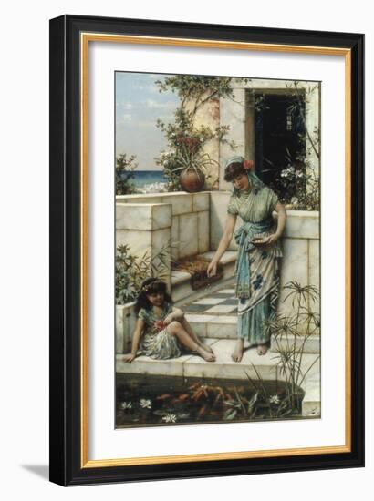 Feeding the Goldfish, 1888-William Stephen Coleman-Framed Giclee Print