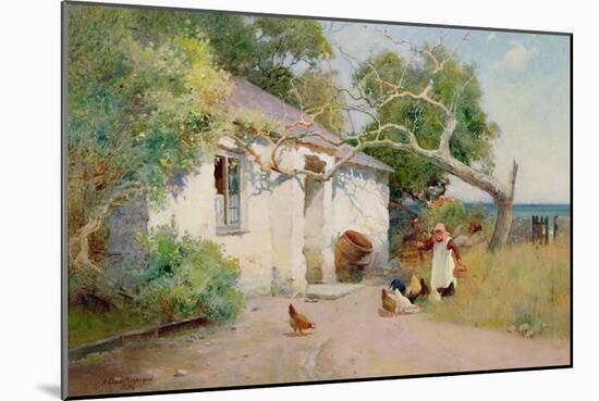 Feeding the Hens, 1894-Arthur Claude Strachan-Mounted Giclee Print