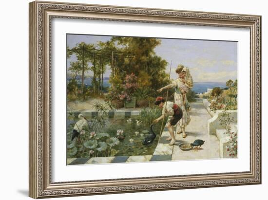 Feeding the Ibis at Corsica-William Stephen Coleman-Framed Giclee Print