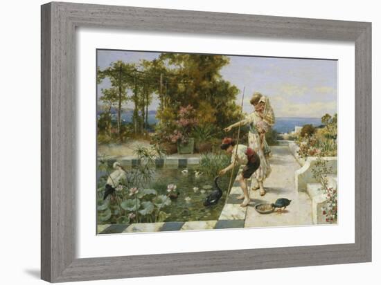 Feeding the Ibis at Corsica-William Stephen Coleman-Framed Giclee Print