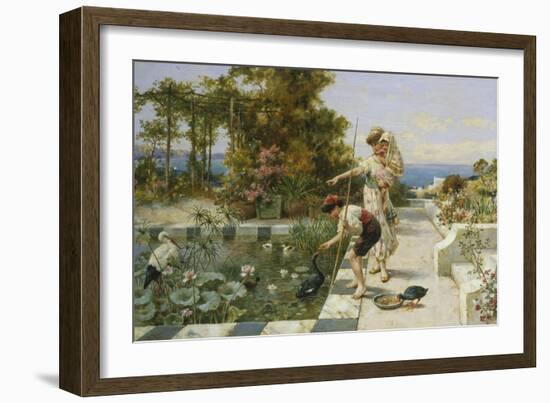 Feeding the Ibis at Corsica-William Stephen Coleman-Framed Giclee Print