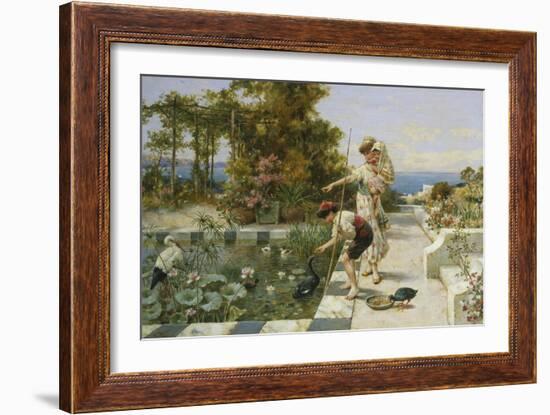 Feeding the Ibis at Corsica-William Stephen Coleman-Framed Giclee Print