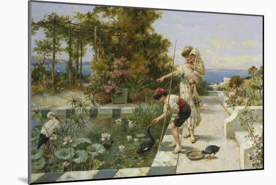 Feeding the Ibis at Corsica-William Stephen Coleman-Mounted Giclee Print