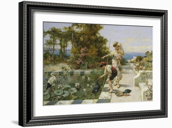 Feeding the Ibis at Corsica-William Stephen Coleman-Framed Giclee Print