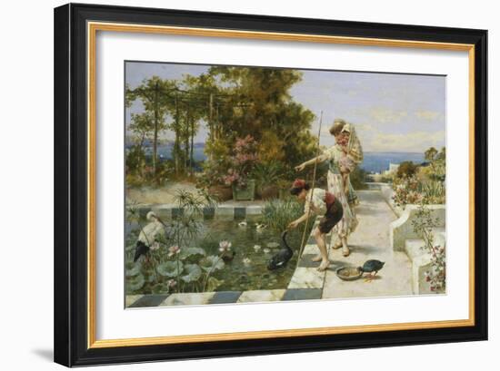 Feeding the Ibis at Corsica-William Stephen Coleman-Framed Giclee Print