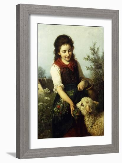Feeding the Lamb-Rudolf Epp-Framed Giclee Print