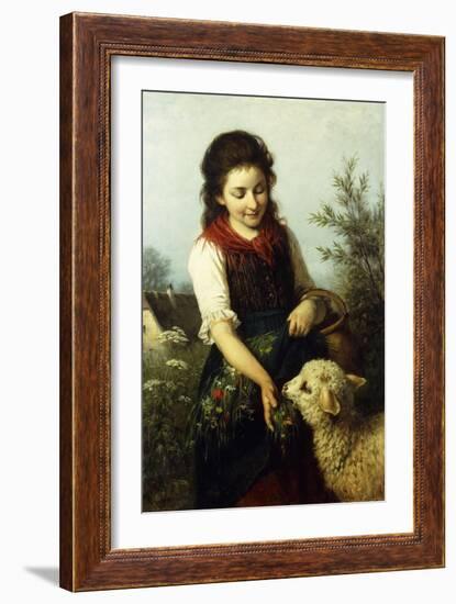 Feeding the Lamb-Rudolf Epp-Framed Giclee Print