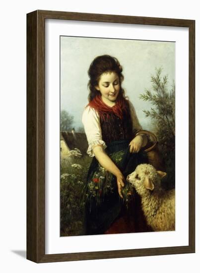 Feeding the Lamb-Rudolf Epp-Framed Premium Giclee Print