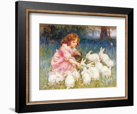 Feeding the Rabbits-Frederick Morgan-Framed Premium Giclee Print