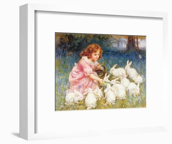 Feeding the Rabbits-Frederick Morgan-Framed Premium Giclee Print