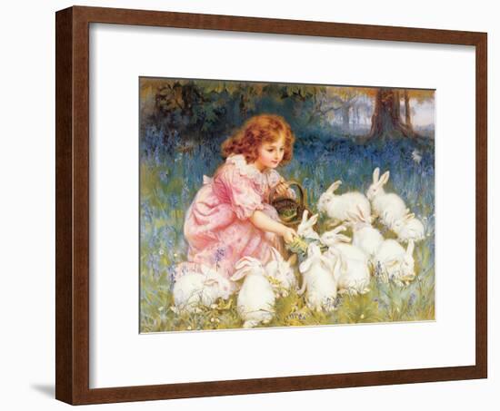 Feeding the Rabbits-Frederick Morgan-Framed Giclee Print