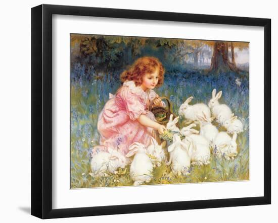 Feeding the Rabbits-Frederick Morgan-Framed Giclee Print