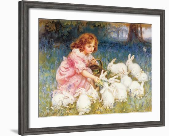 Feeding the Rabbits-Frederick Morgan-Framed Giclee Print