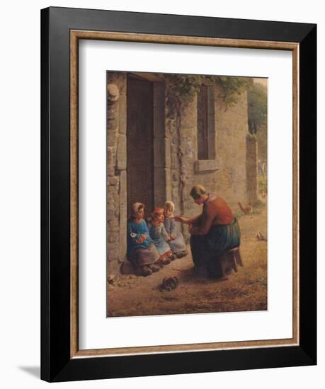 Feeding the Young, 1850-Jean-François Millet-Framed Giclee Print