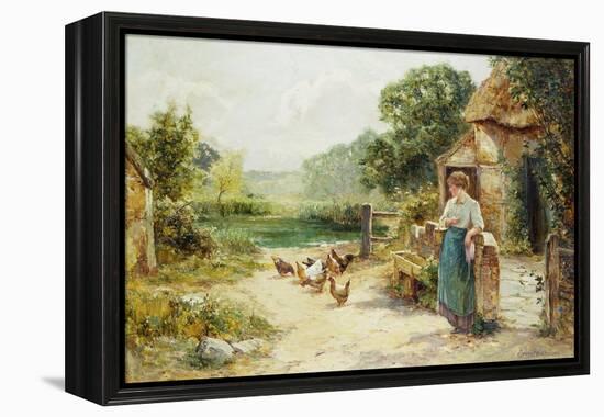 Feeding Time-Ernest Walbourn-Framed Premier Image Canvas