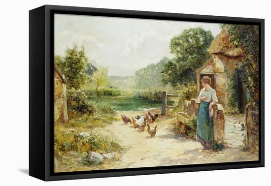 Feeding Time-Ernest Walbourn-Framed Premier Image Canvas