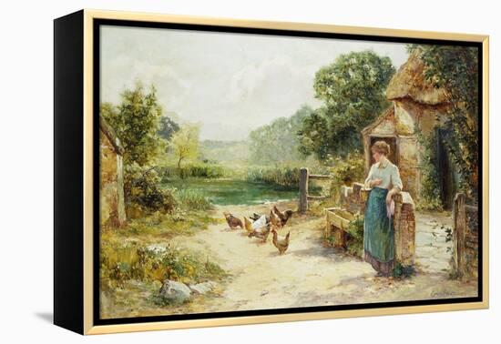 Feeding Time-Ernest Walbourn-Framed Premier Image Canvas